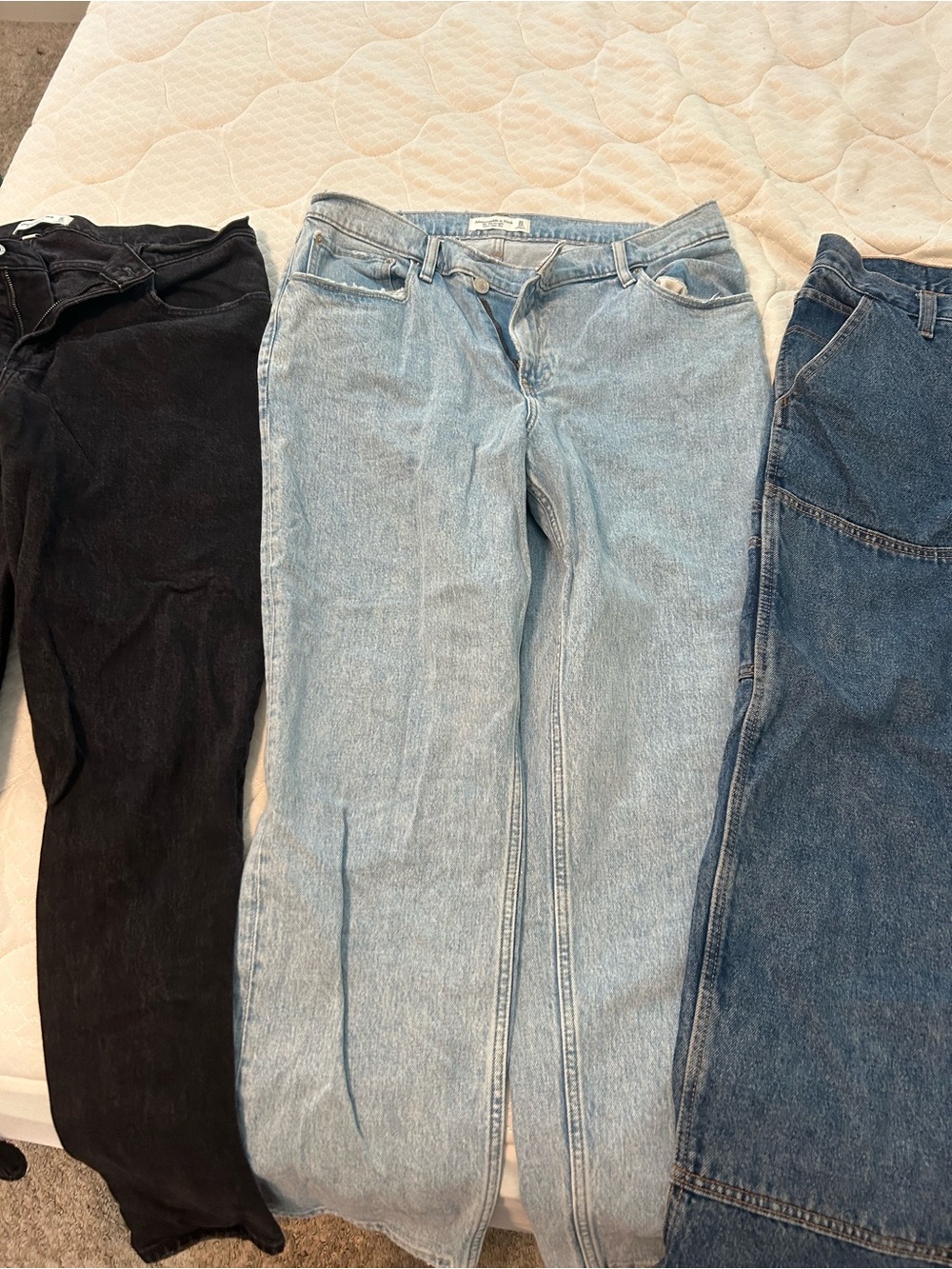 Abercrombie & Fitch Light Blue Straight Leg Jeans